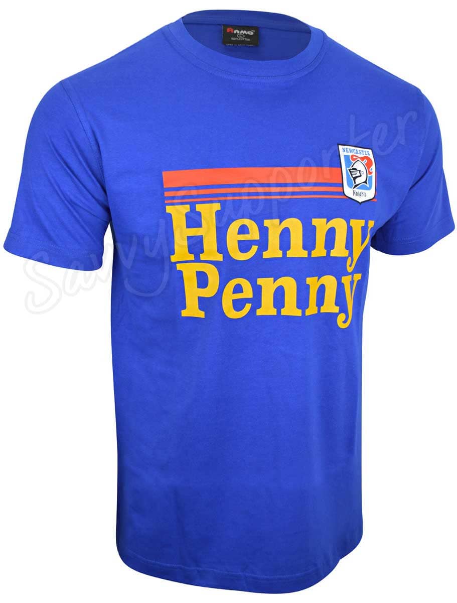 Newcastle Knights NRL Mens 1988 Cotton Retro Tee - Image 2