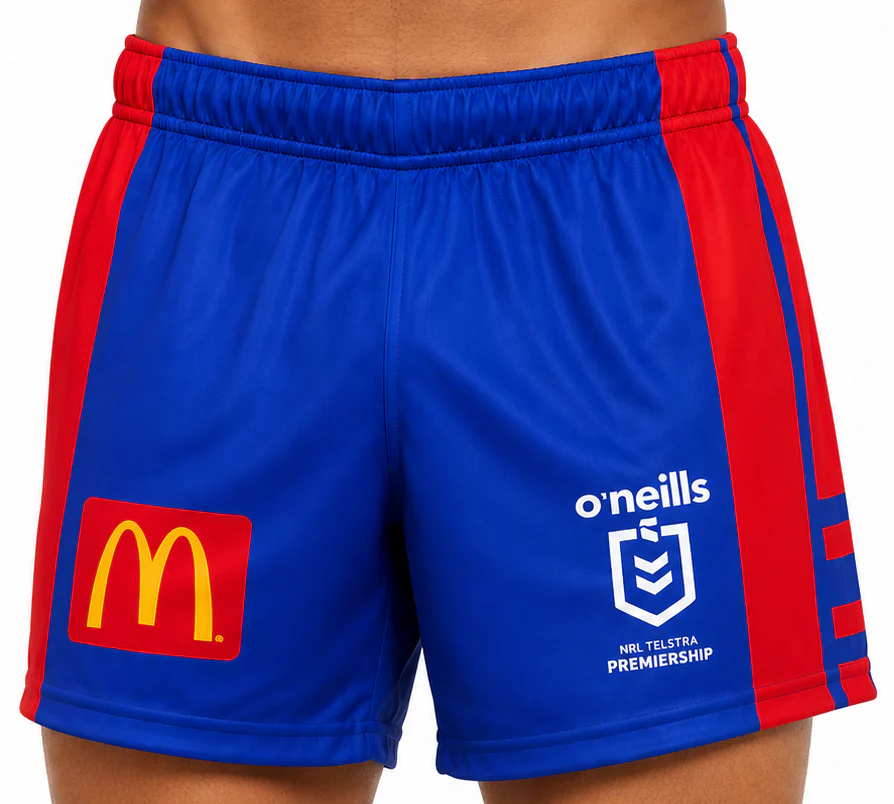 Newcastle Knights NRL Mens Playing Home Shorts - Image 2