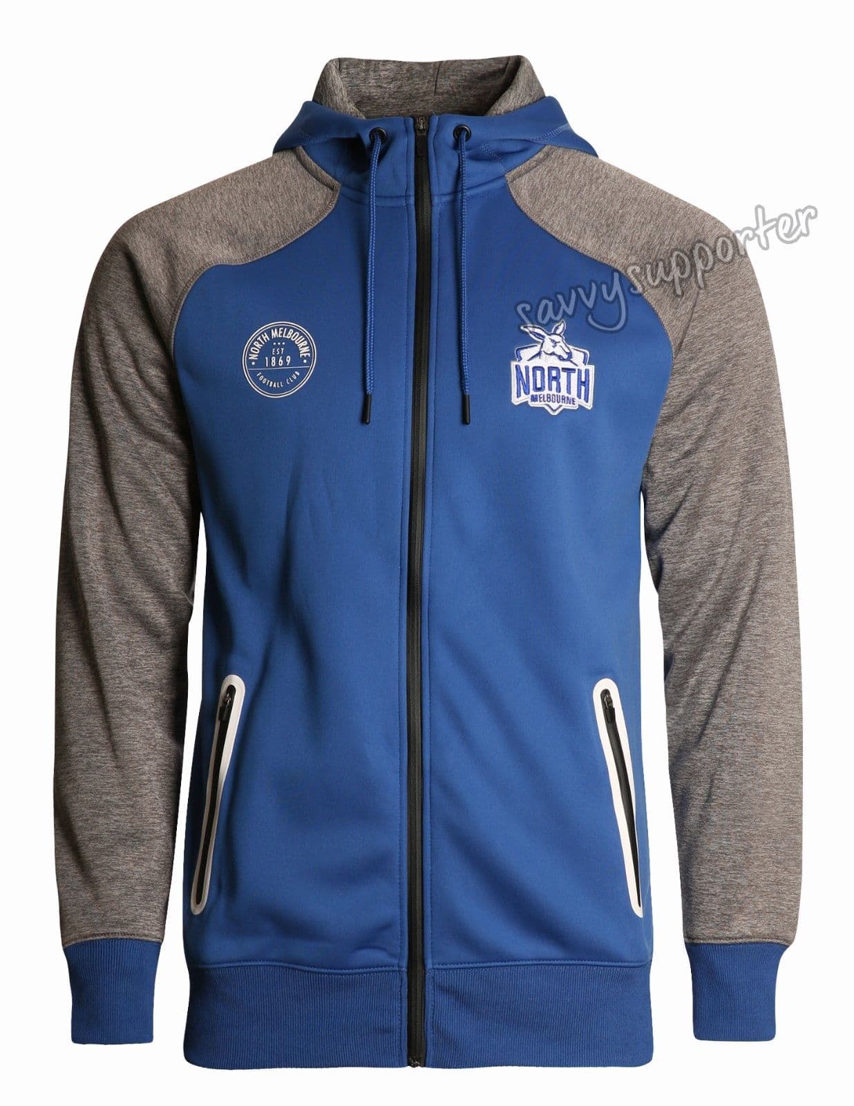 North Melbourne Kangaroos AFL Mens Premium Fleece Hoody - Image 8