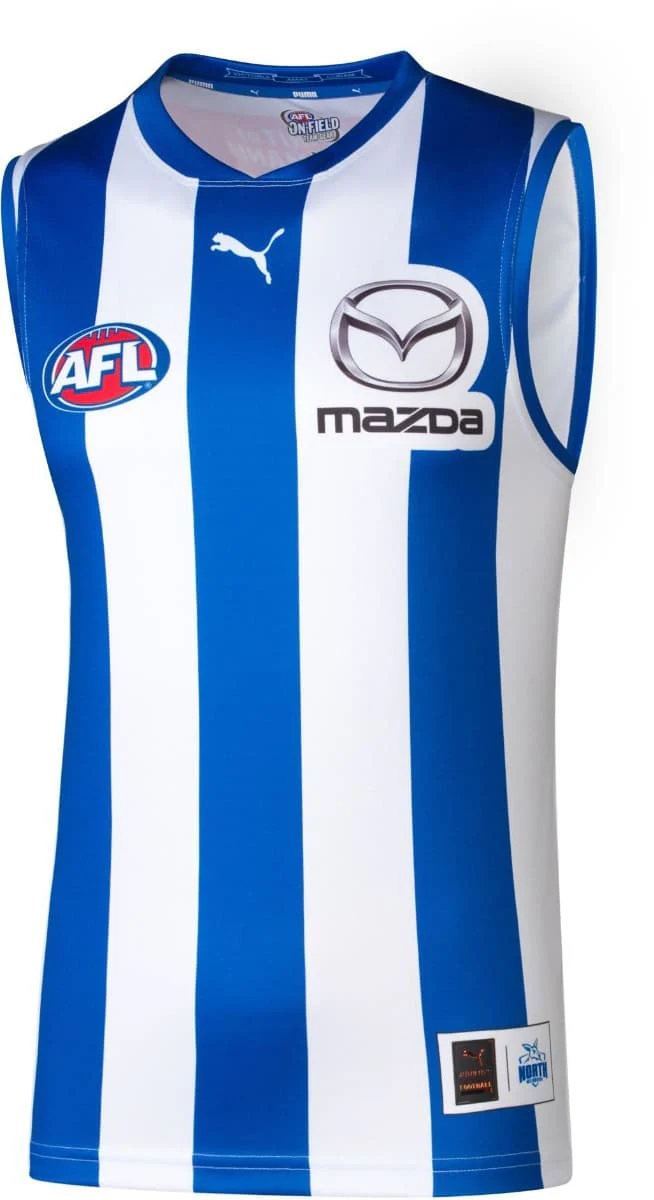 North Melbourne Kangaroos 2025 AFL Mens Home Guernsey