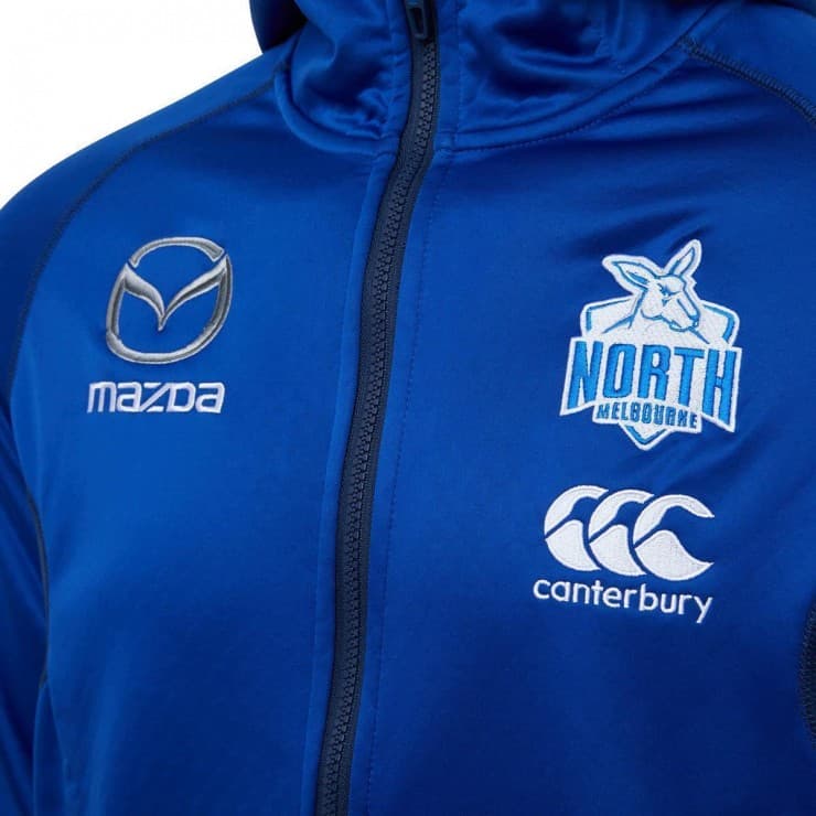 North Melbourne Kangaroos AFL Zip Thru Hoody - Image 3