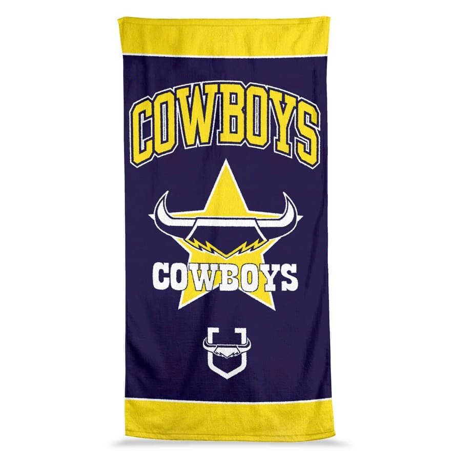 North Queensland Cowboys 2025 NRL Jumbo Beach Towel 90cm x 170cm