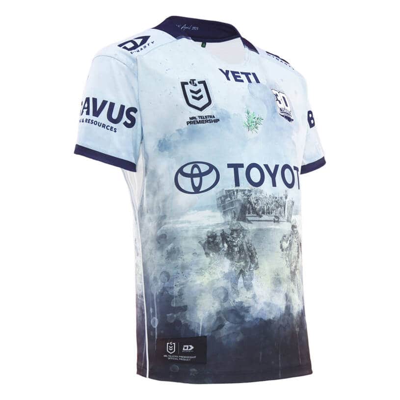 North Queensland Cowboys 2025 NRL Kids Defence / Anzac Jersey - Image 4