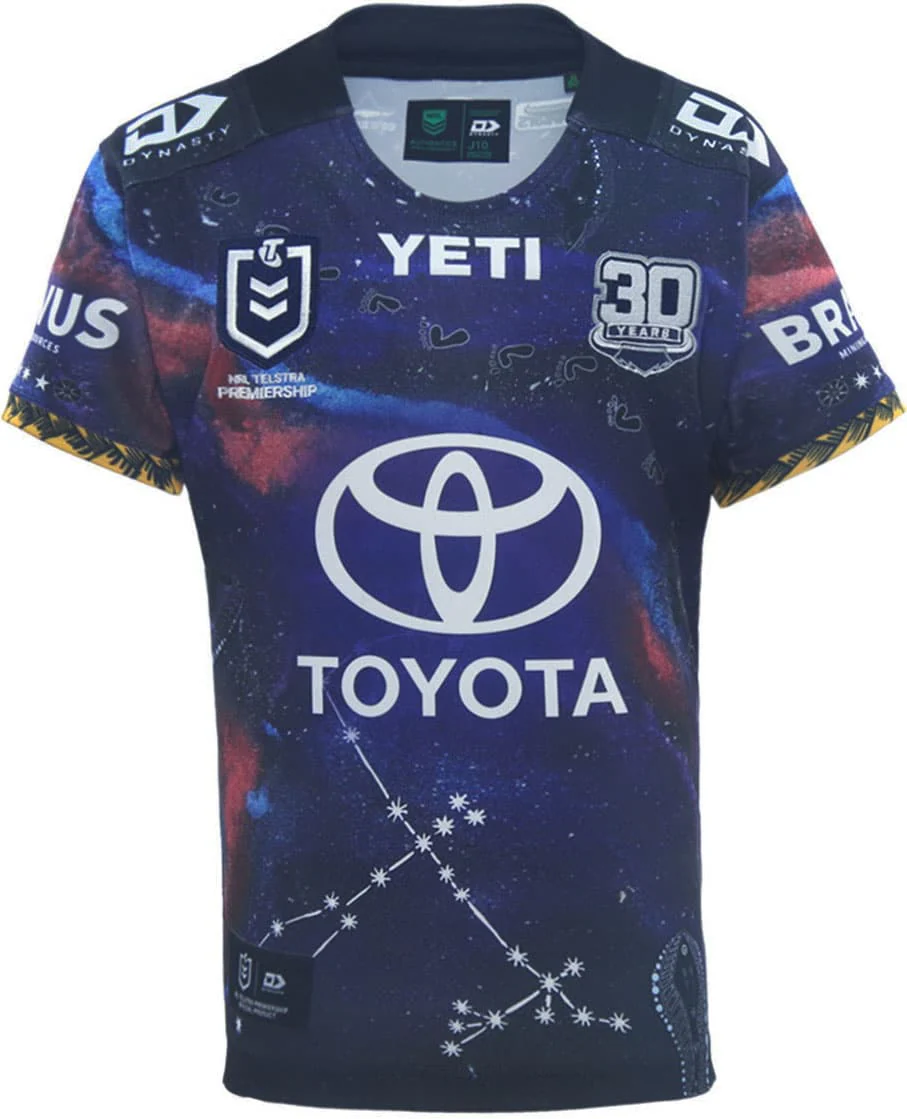 North Queensland Cowboys 2025 NRL Kids Indigenous Jersey
