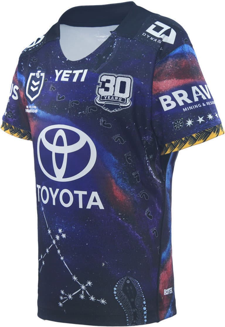 North Queensland Cowboys 2025 NRL Kids Indigenous Jersey - Image 2
