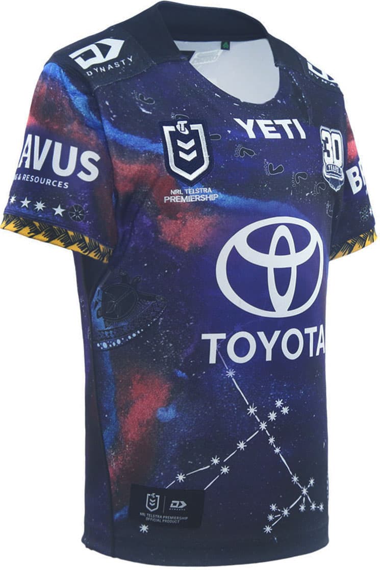 North Queensland Cowboys 2025 NRL Kids Indigenous Jersey - Image 3