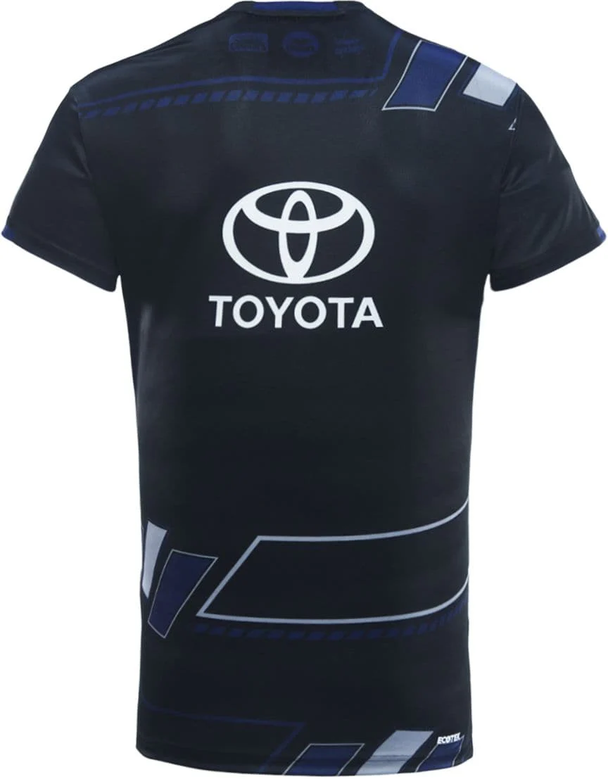 North Queensland Cowboys 2025 NRL Mens Black Training Shirt - Image 2