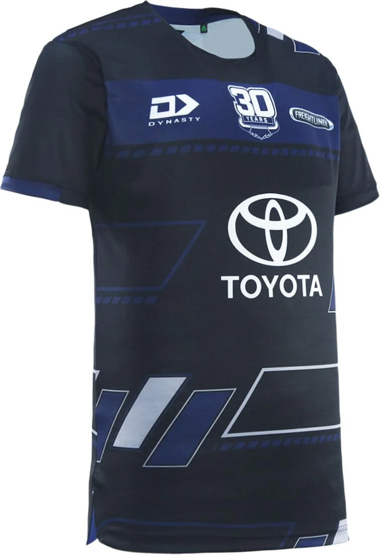 North Queensland Cowboys 2025 NRL Mens Black Training Shirt - Image 4