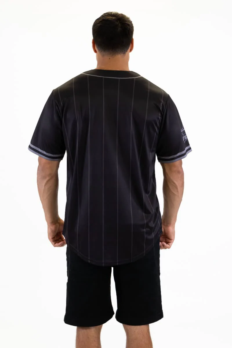 North Queensland Cowboys NRL Mens Blackout Baseball Shirt - Image 6