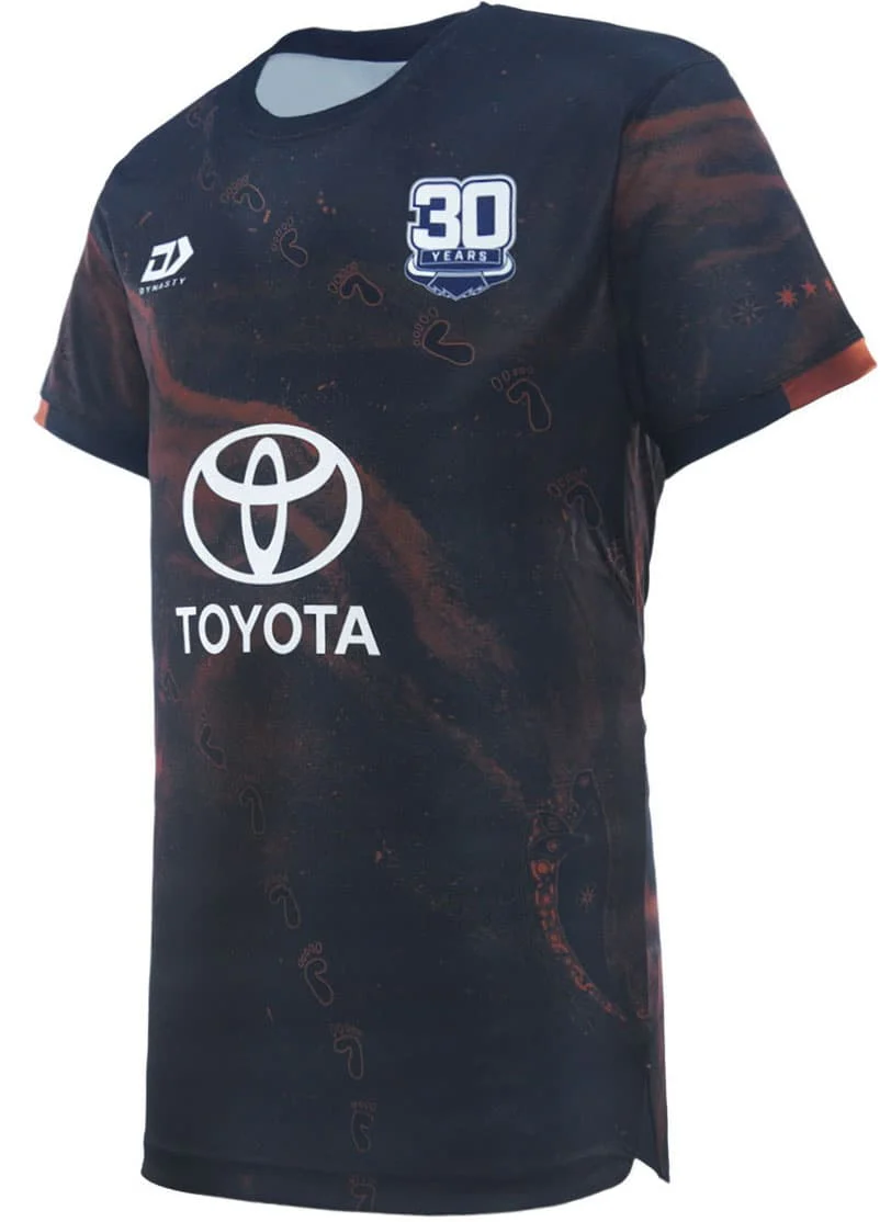North Queensland Cowboys 2025 NRL Mens Indigenous Training Shirt - Image 2