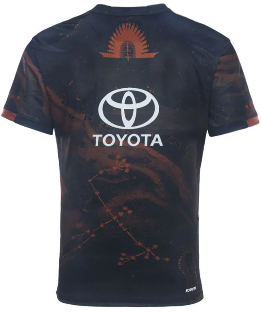North Queensland Cowboys 2025 NRL Mens Indigenous Training Shirt - Image 4
