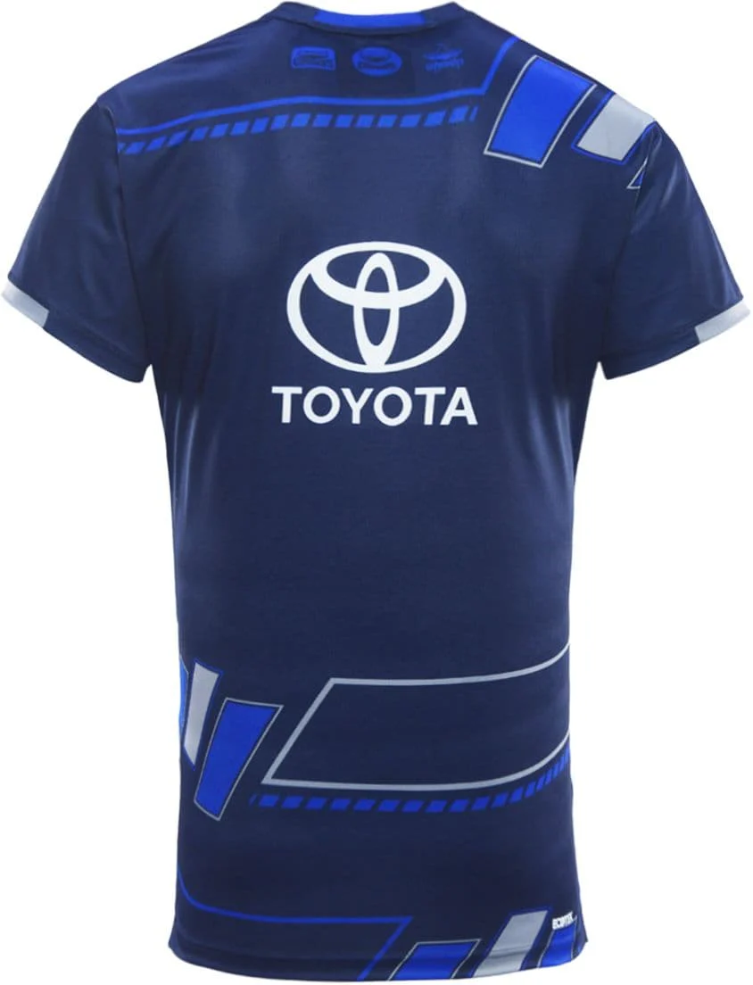 North Queensland Cowboys 2025 NRL Mens Navy Training Shirt - Image 2