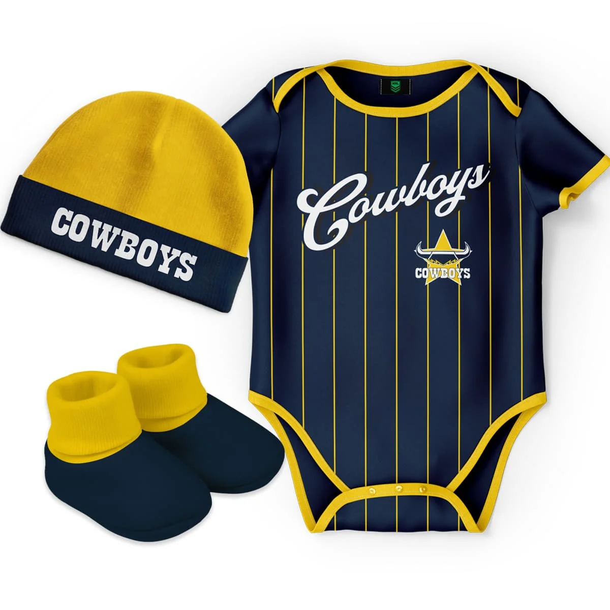 North Queensland Cowboys 2026 NRL Toddler 3pc Lullaby Gift Set
