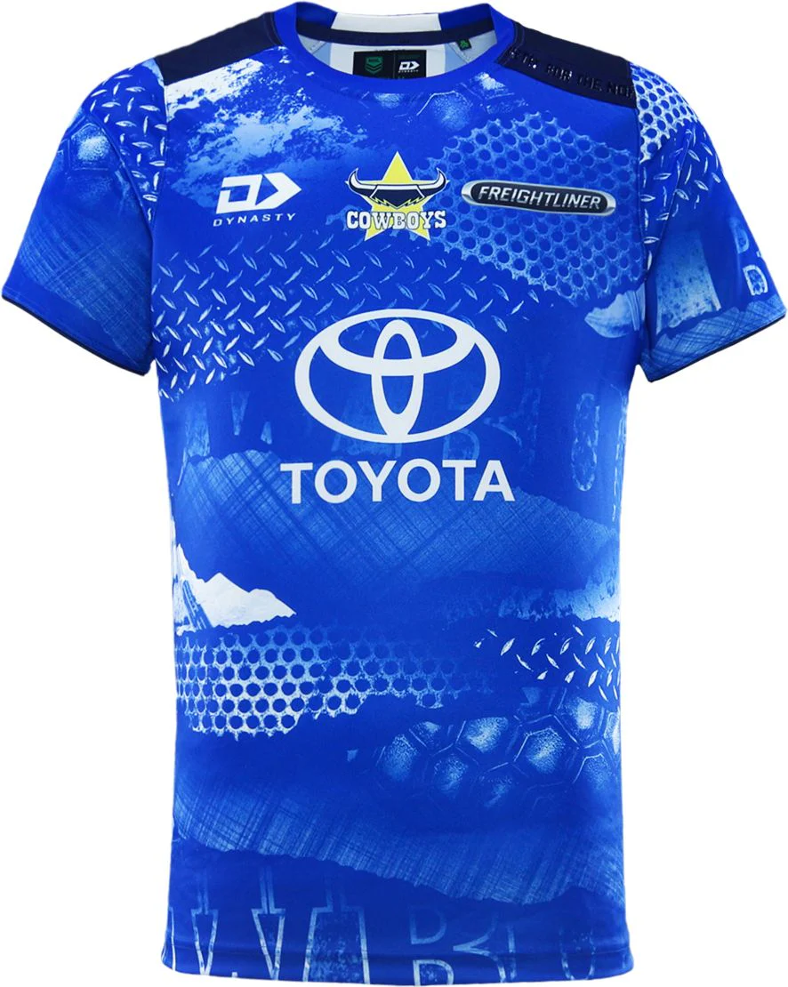 North Queensland Cowboys 2026 NRL Mens Blue Training Shirt