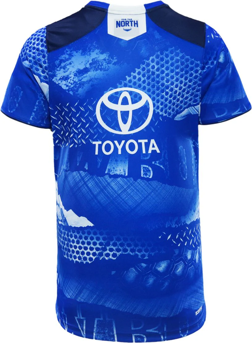 North Queensland Cowboys 2026 NRL Mens Blue Training Shirt - Image 3