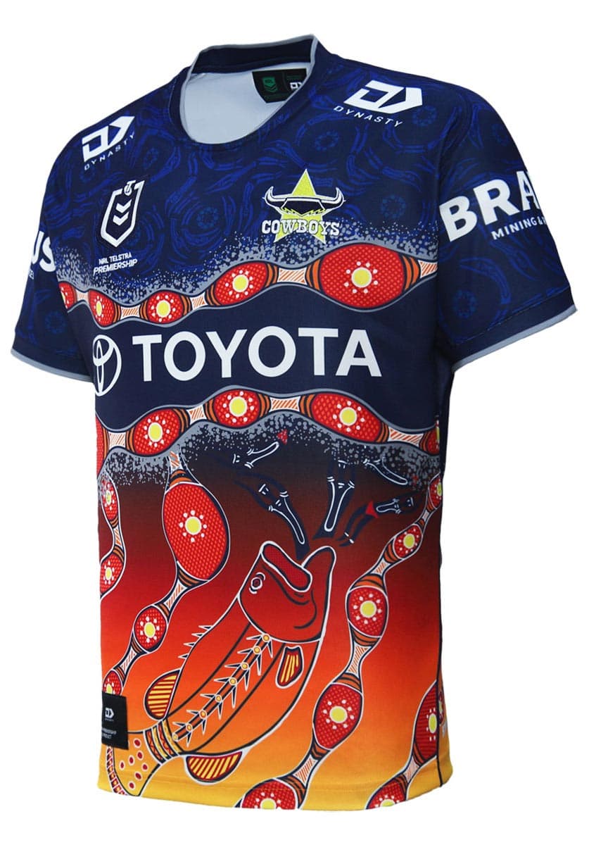 North Queensland Cowboys NRL Mens Indigenous Jersey - Image 2