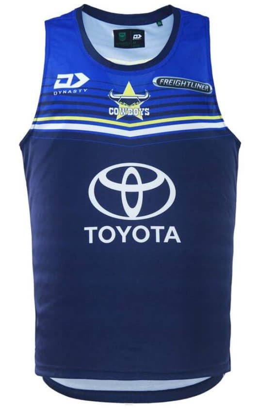 North Queensland Cowboys NRL Mens Navy Training Singlet