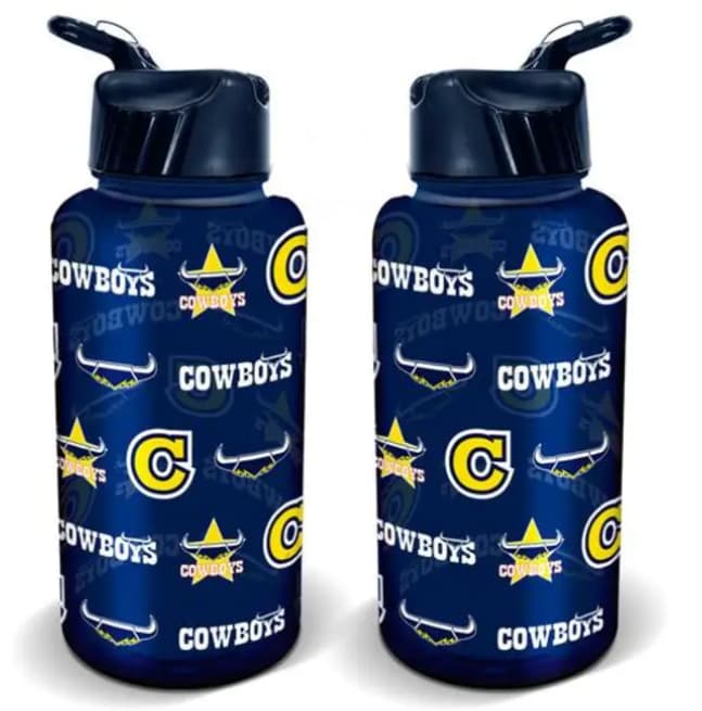 North Queensland Cowboys NRL 1 Litre Flip Drink Bottle - Image 2