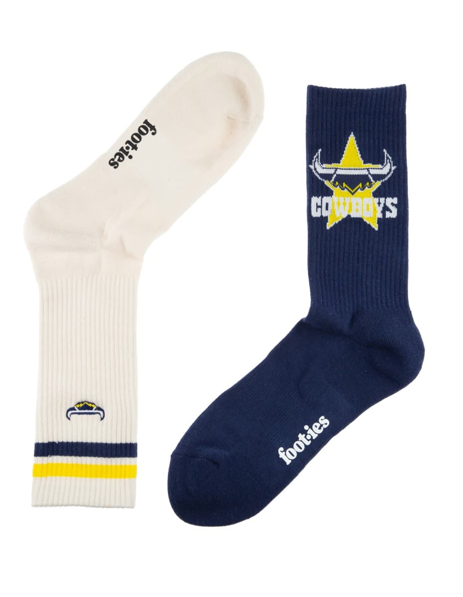 North Queensland Cowboys NRL Icons Sneaker 2 Sock Pack - Image 2