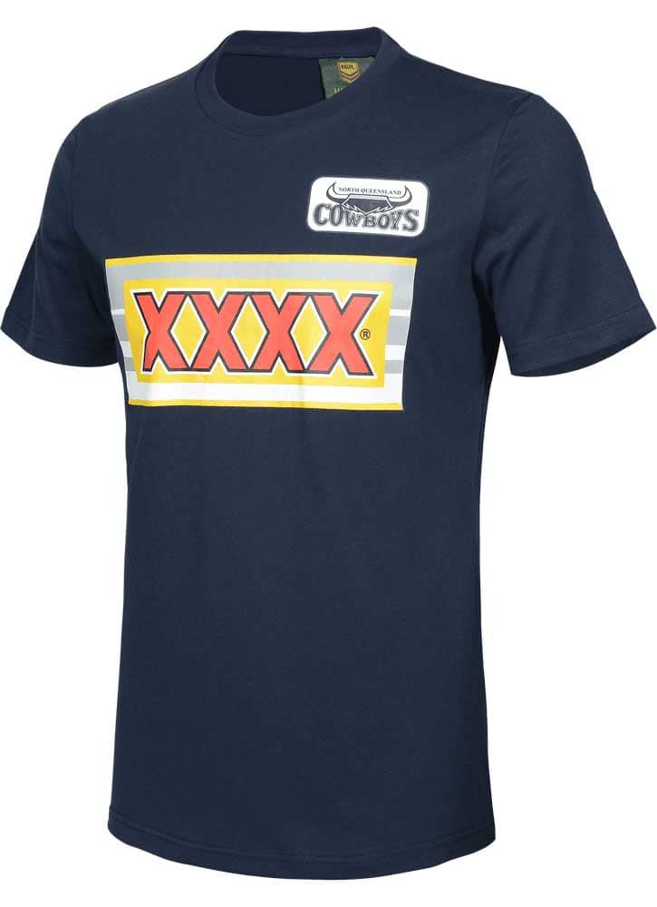 North Queensland Cowboys NRL Mens 1995 Cotton Retro Tee