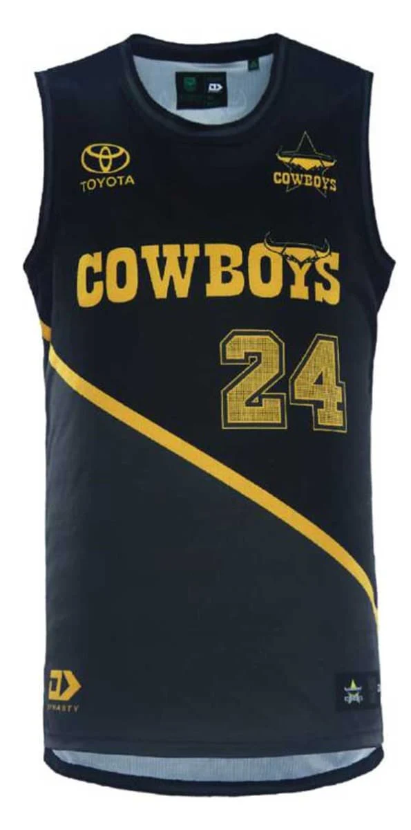 North Queensland Cowboys NRL Mens Basketball Singlet