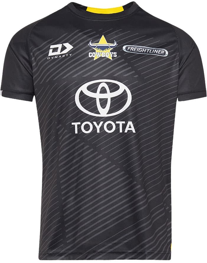 North Queensland Cowboys NRL Mens Black Alternate Training Shirt
