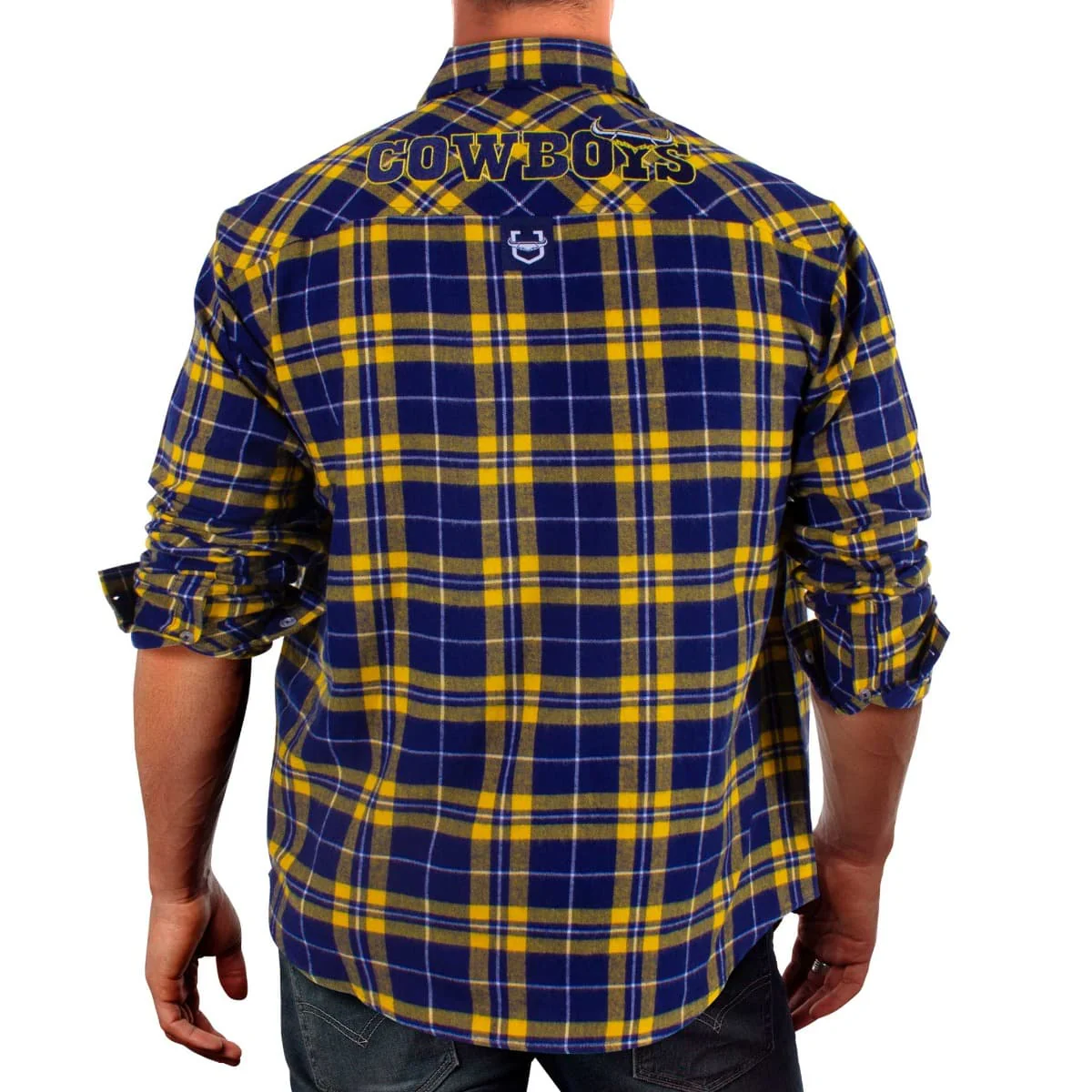 North Queensland Cowboys NRL Mens Flannel Shirt - Image 2