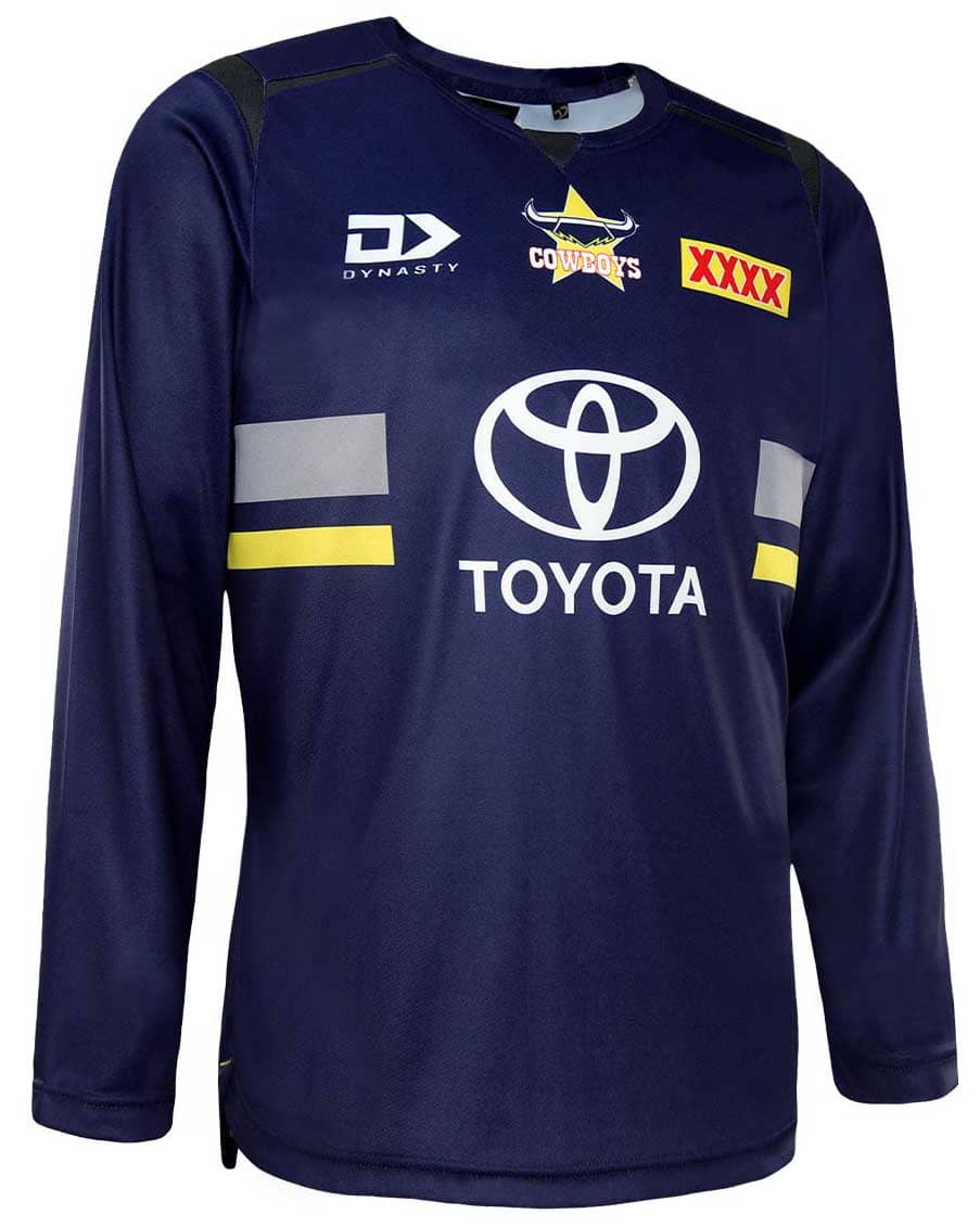 North Queensland Cowboys NRL Mens Long Sleeve Training Shirt - Image 2