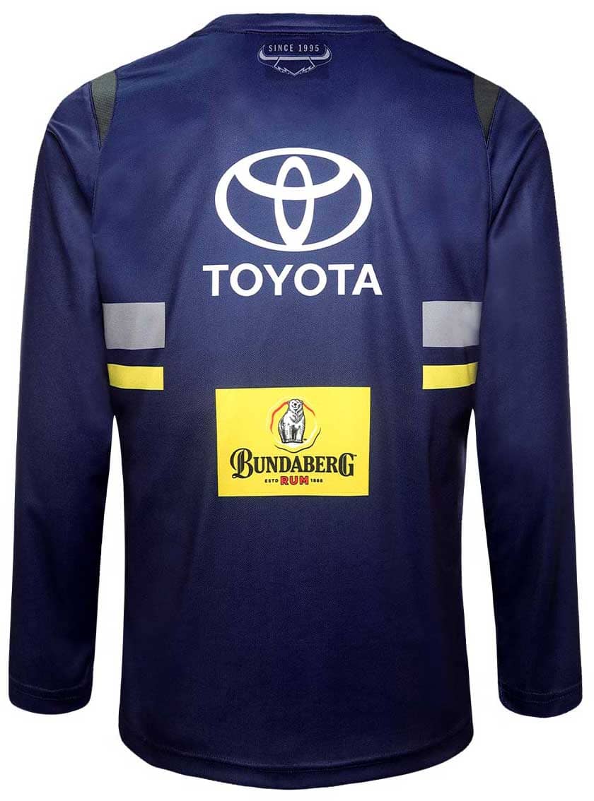 North Queensland Cowboys NRL Mens Long Sleeve Training Shirt - Image 3