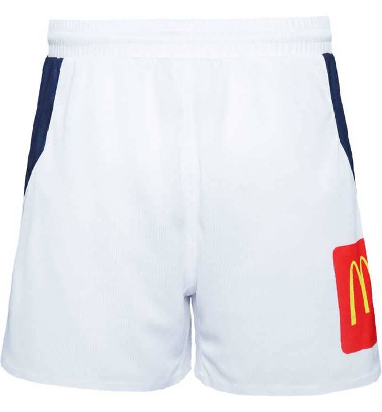 North Queensland Cowboys NRL Mens Players White Away Shorts - Image 4