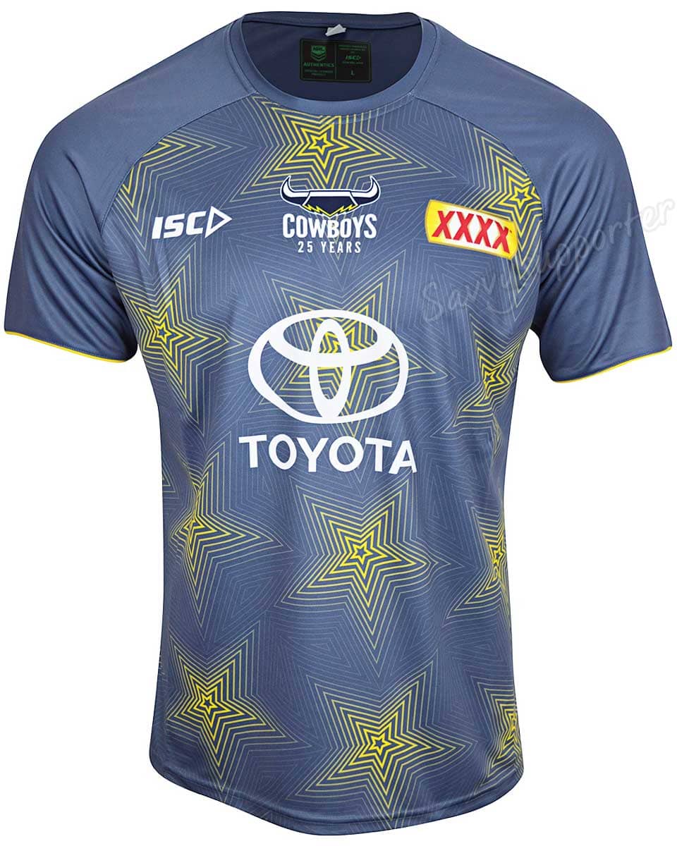 North Queensland Cowboys NRL Mens Steel Training Shirt - Image 3
