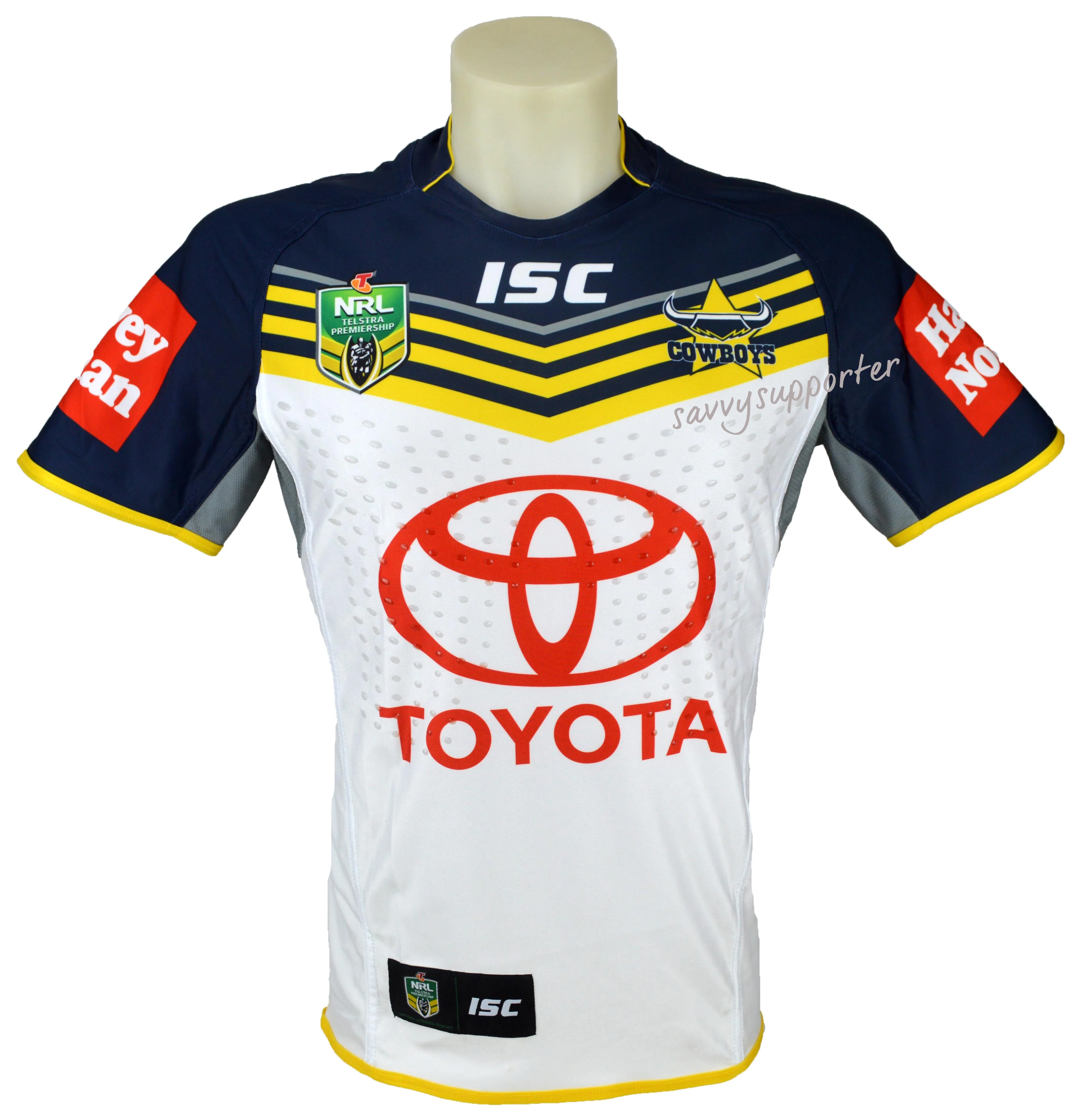 North Queensland Cowboys NRL No.14 Player Issue Away Jersey GPS pocket - Image 2