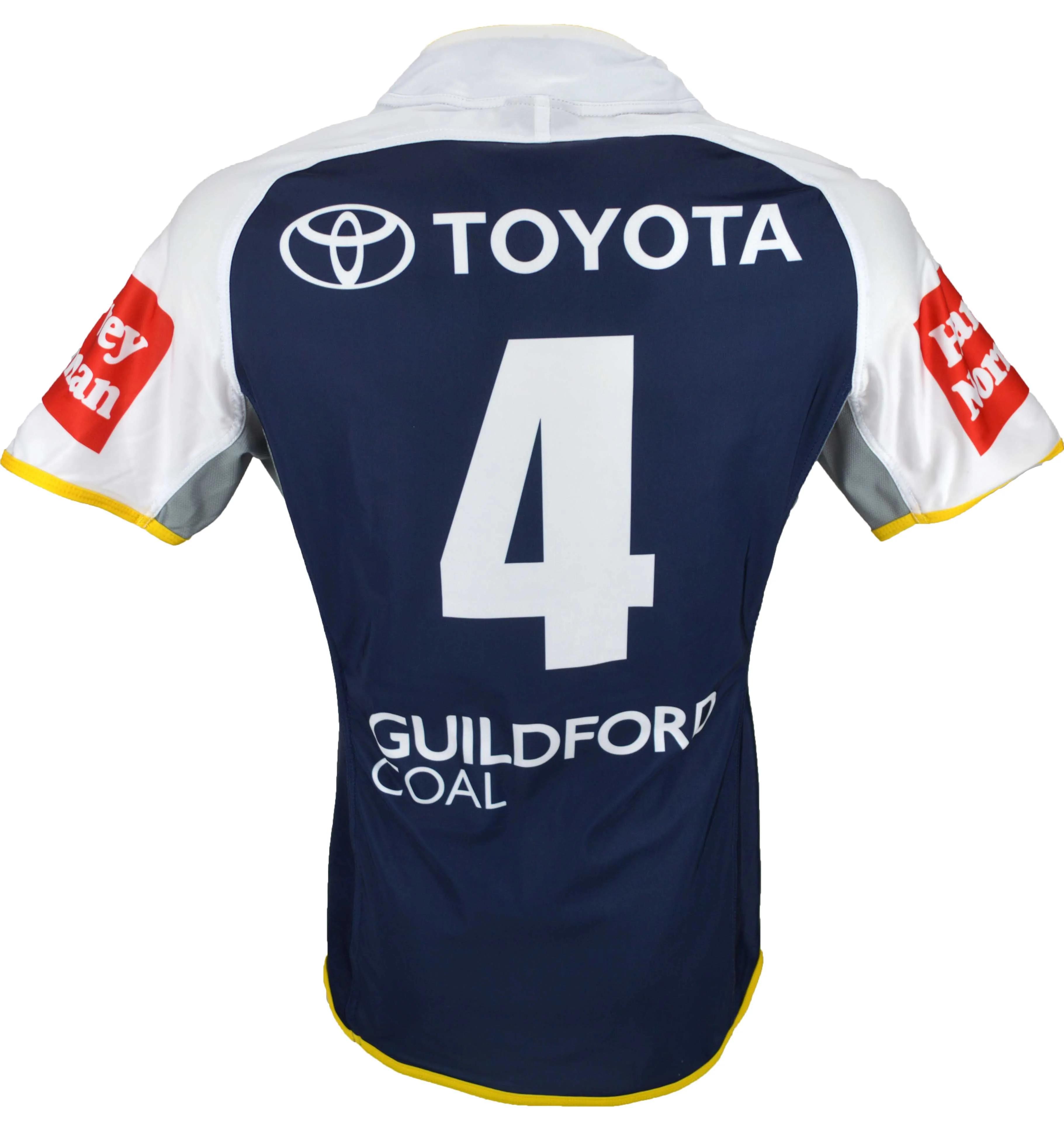 North Queensland Cowboys NRL No. 4 Player Issue Home Jersey