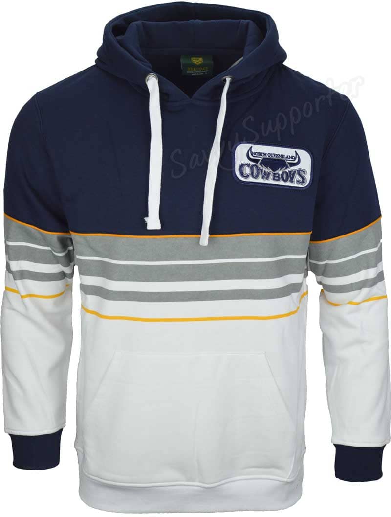 North Queensland Cowboys NRL Retro Pullover Hoodie - Image 3