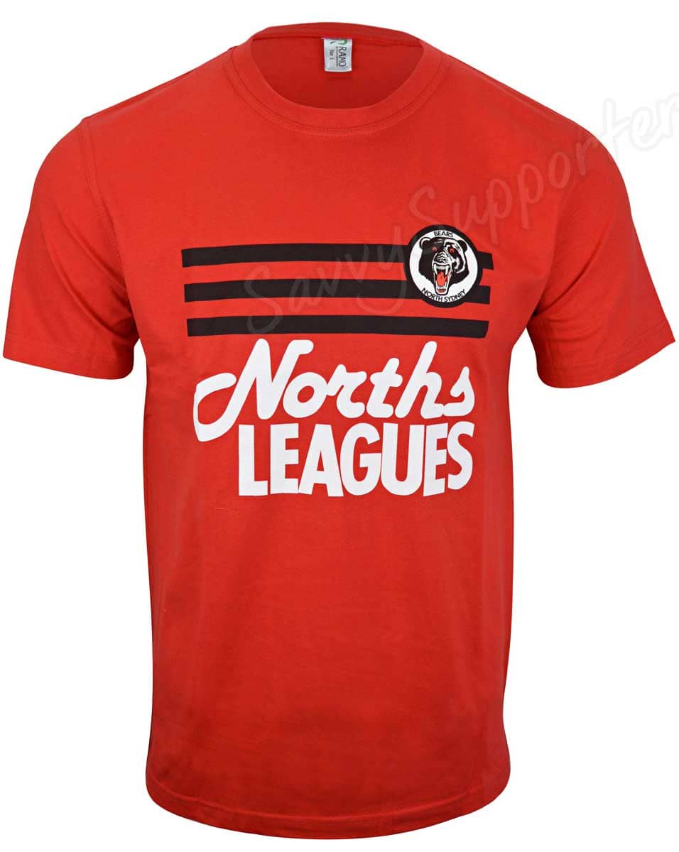 North Sydney Bears NRL 1991 Mens Retro Tee - Image 3
