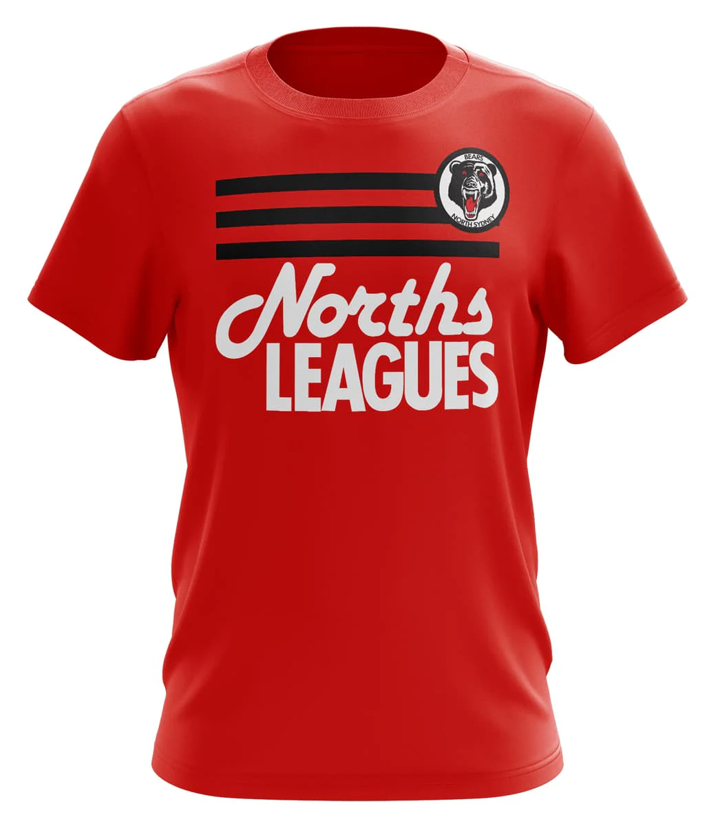 North Sydney Bears NRL 1991 Mens Retro Tee - Image 5