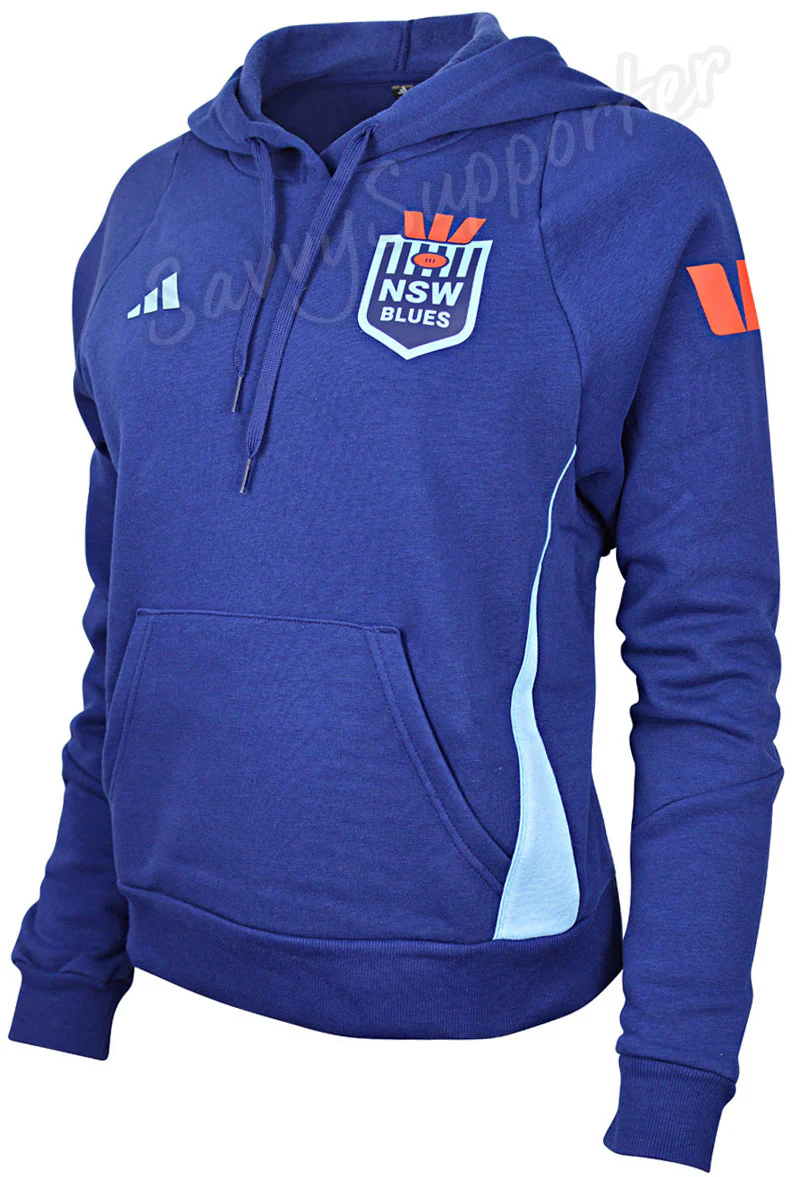 NSW Blues 2026 State of Origin Ladies Dark Blue Training Hoodie - Image 2