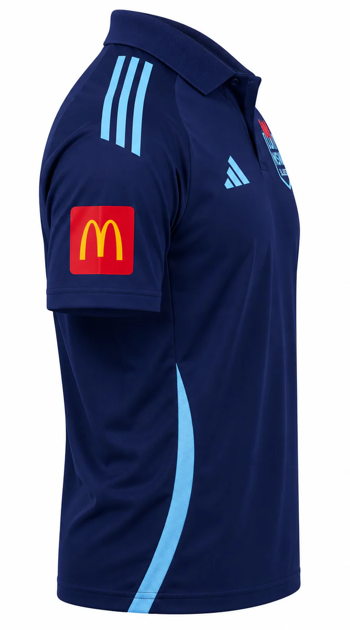 NSW Blues 2026 State of Origin Mens Dark Blue Polo Shirt - Image 3