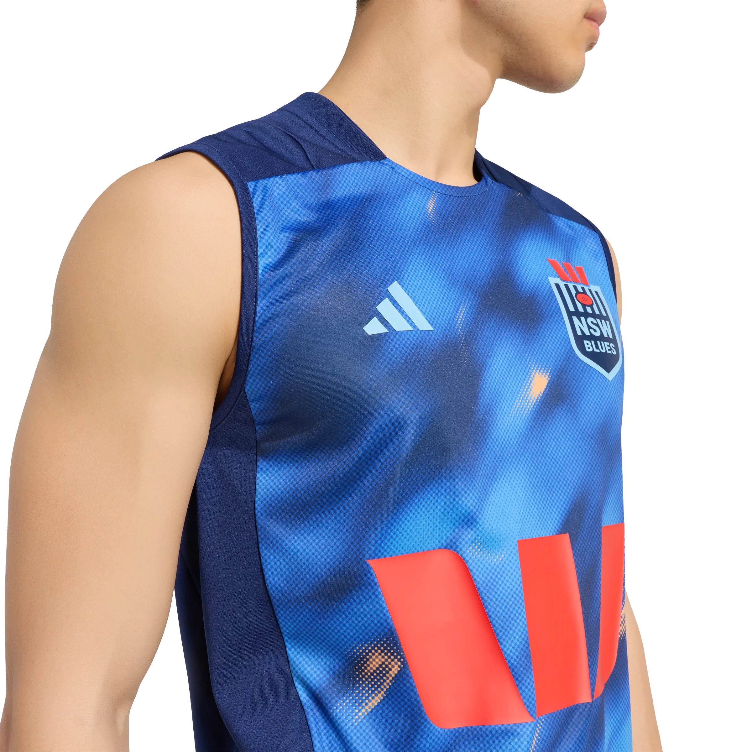 NSW Blues 2026 State of Origin Mens Dark Blue Training Singlet - Image 5