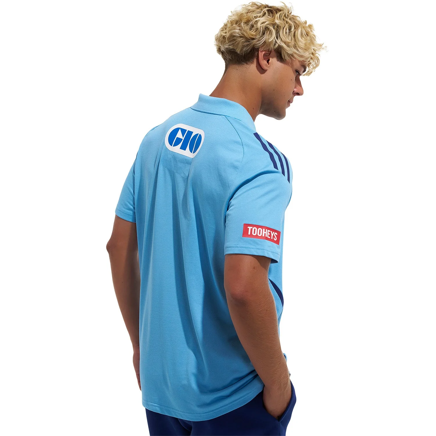 NSW Blues 2026 State of Origin Mens Light Blue Polo Shirt - Image 4