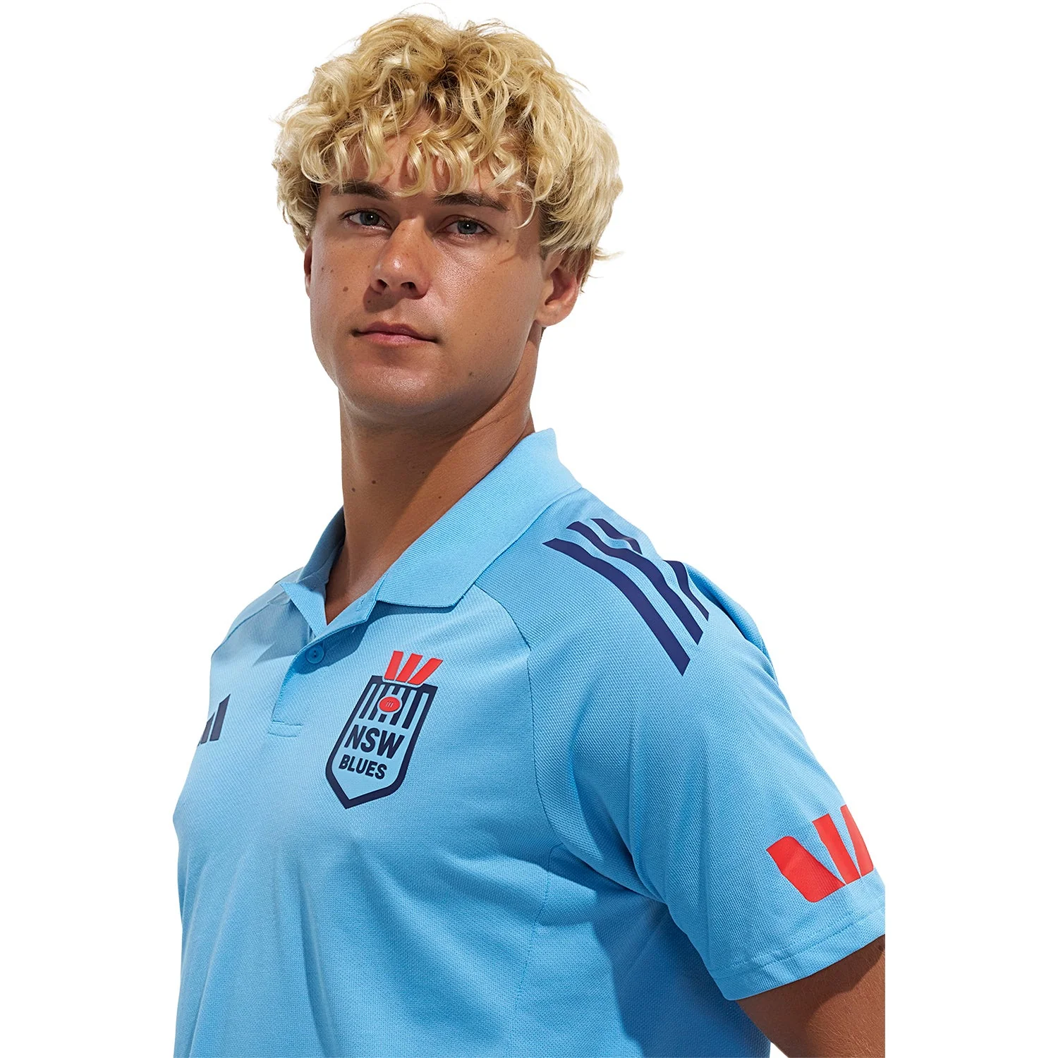 NSW Blues 2026 State of Origin Mens Light Blue Polo Shirt - Image 6