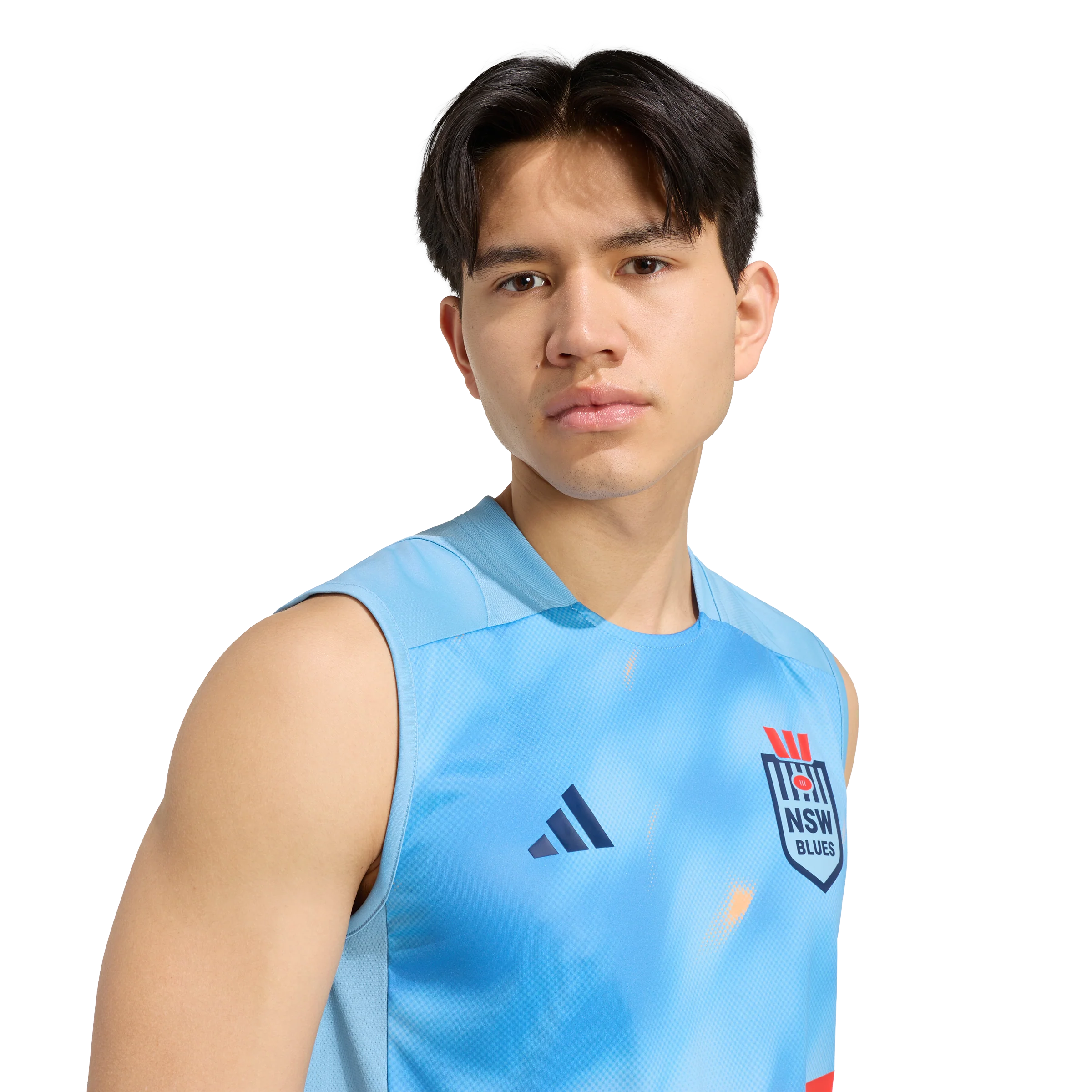 NSW Blues 2026 State of Origin Mens Light Blue Training Singlet - Image 5