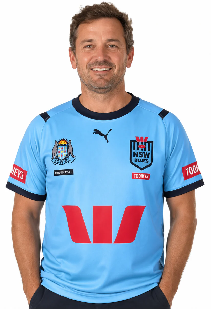 NSW Blues State of Origin Mens On Field Jersey - Size Medium Only - Image 2