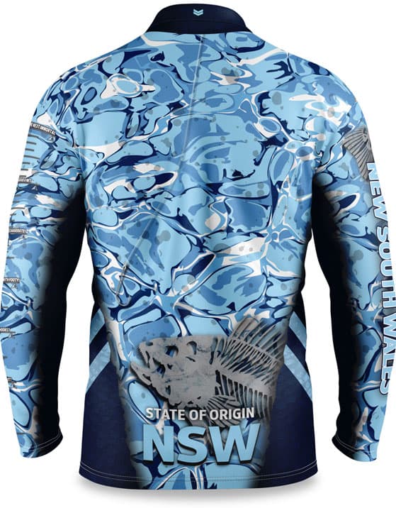 NSW Blues NRL State of Origin Fishing Shirt - Image 2