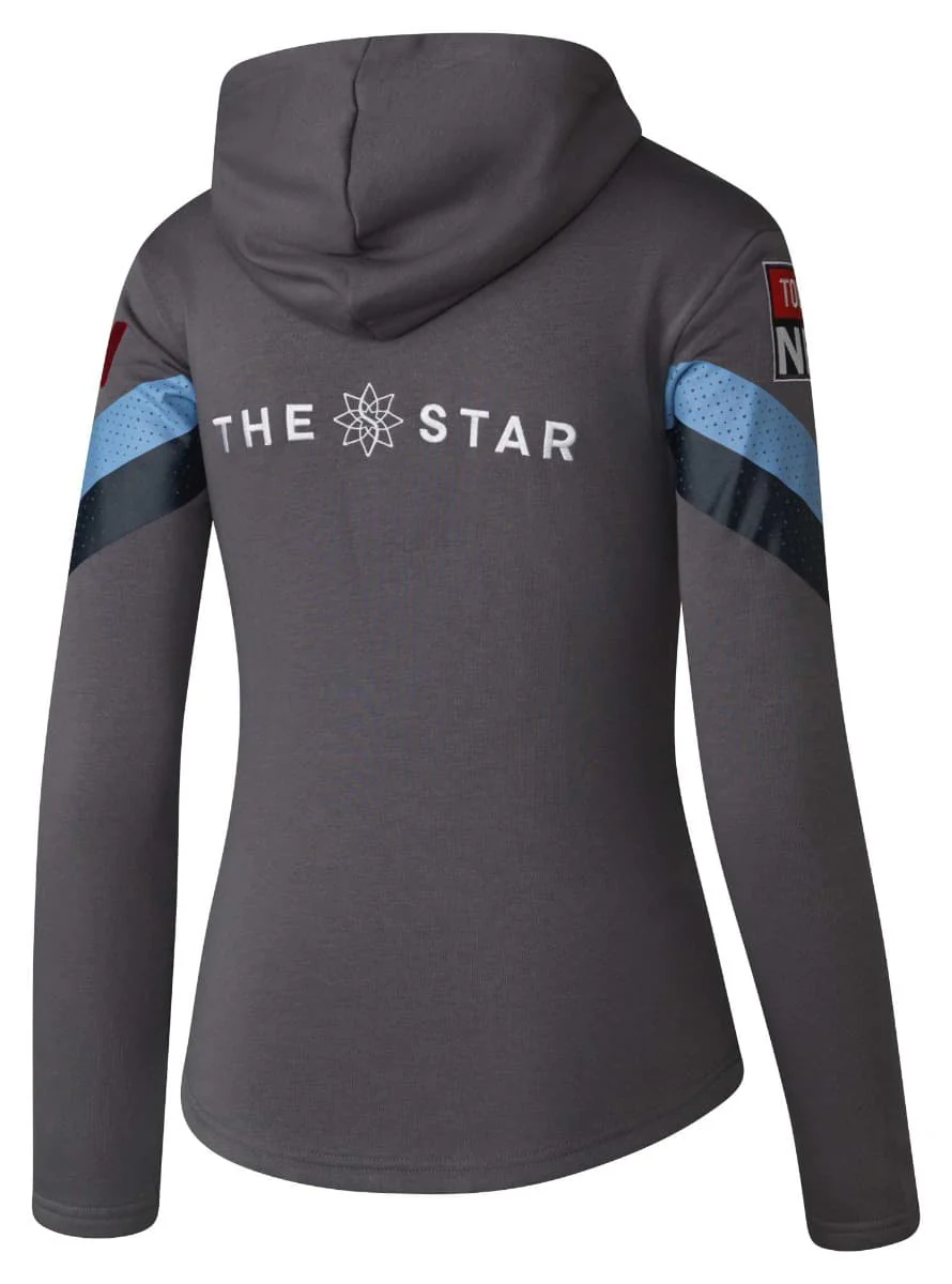NSW Blues State Of Origin Ladies Grey Team Hoody - Image 2