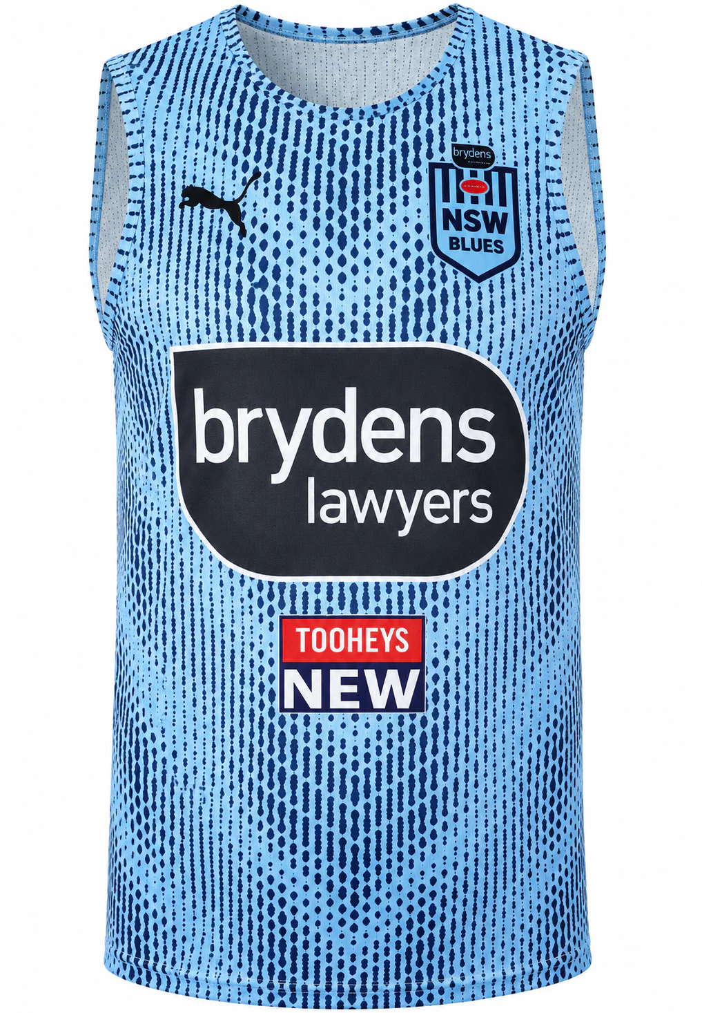 NSW Blues State of Origin Mens Sky Training Singlet