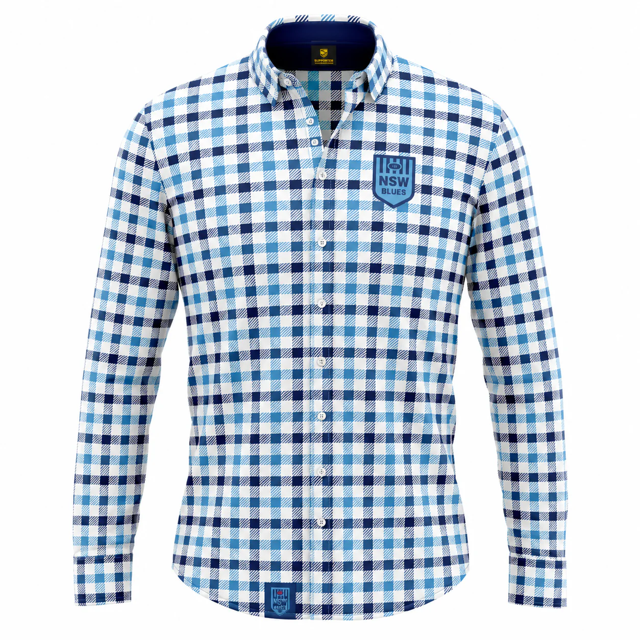 NSW Blues State of Origin Mens Dawson Business Shirt - Image 2