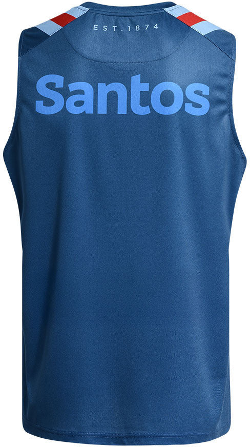 NSW Waratahs 2026 Rugby Union Mens Navy Training Singlet - Image 2