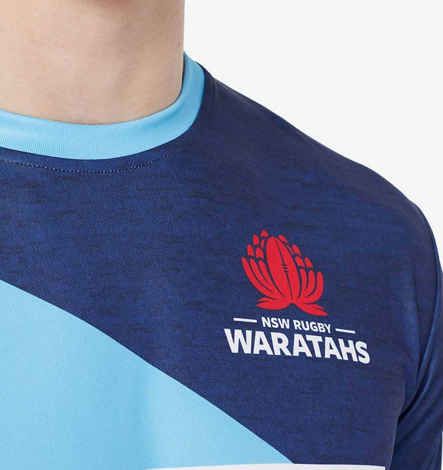 NSW Waratahs Rugby Union Mens Training Shirt - Image 4