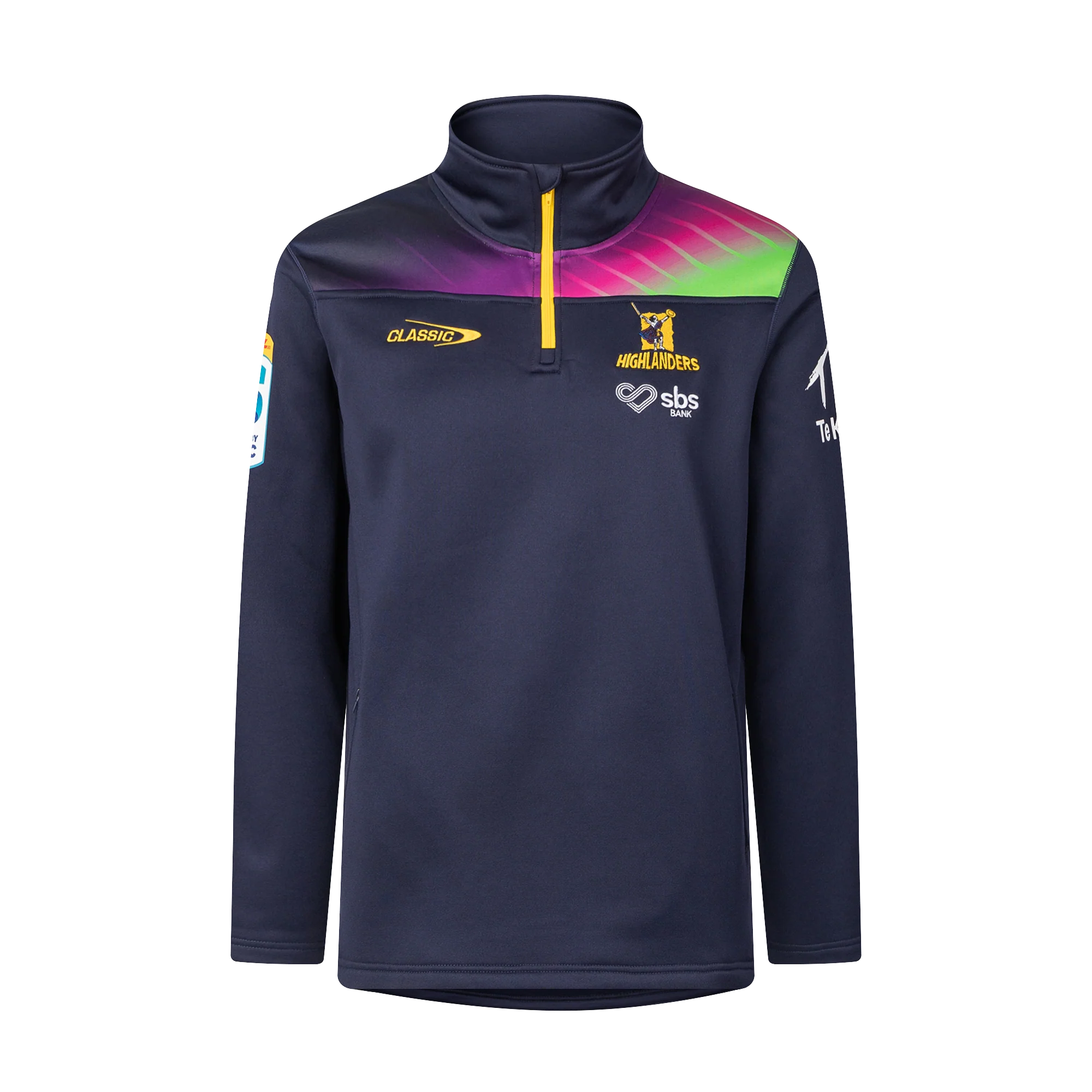 Otago Highlanders Rugby Union Mens 1/4 Zip Fleece Top